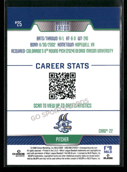 2026 Hartford Yard Goats Konner Eaton