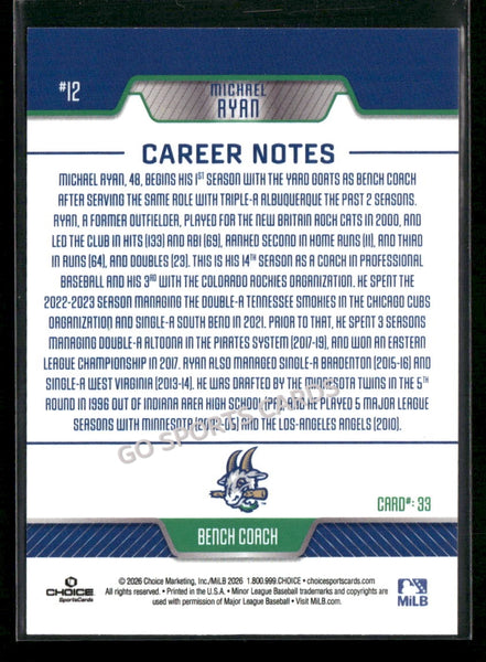 2026 Hartford Yard Goats Michael Ryan