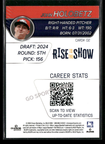 2026 Portland Sea Dogs Rise to the Show Top Prospects John Holobetz
