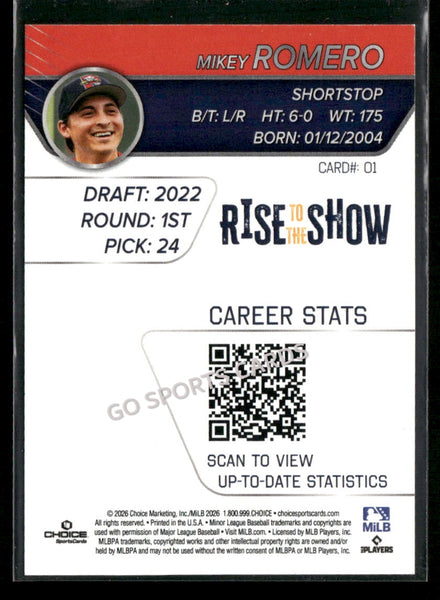 2026 Portland Sea Dogs Rise to the Show Top Prospects Mikey Romero