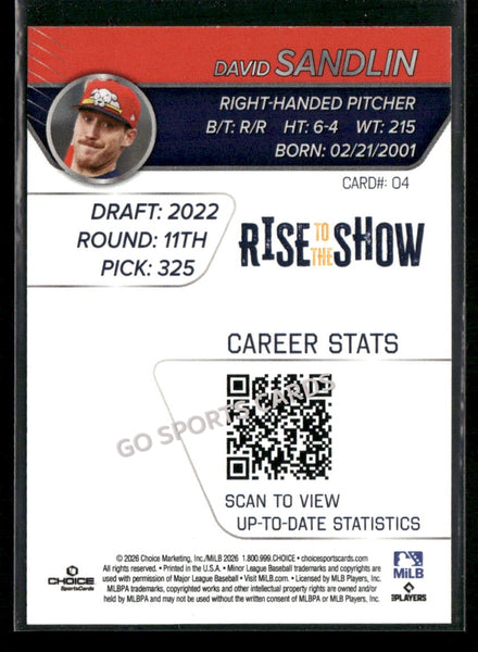 2026 Portland Sea Dogs Rise to the Show Top Prospects David Sandlin