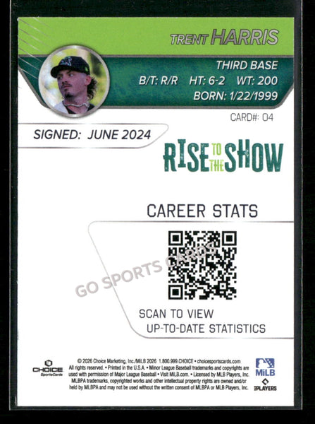 2026 Eugene Emeralds Rise to the Show Top Prospects Trent Harris