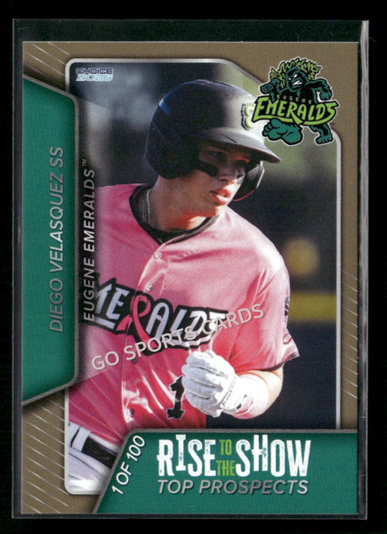 2026 Eugene Emeralds Rise to the Show Top Prospects GOLD Diego Velasquez