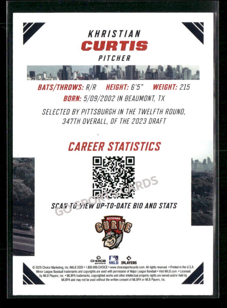 2026 Eastern League Top Prospects Khristian Curtis