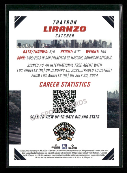 2026 Eastern League Top Prospects Thayron Liranzo