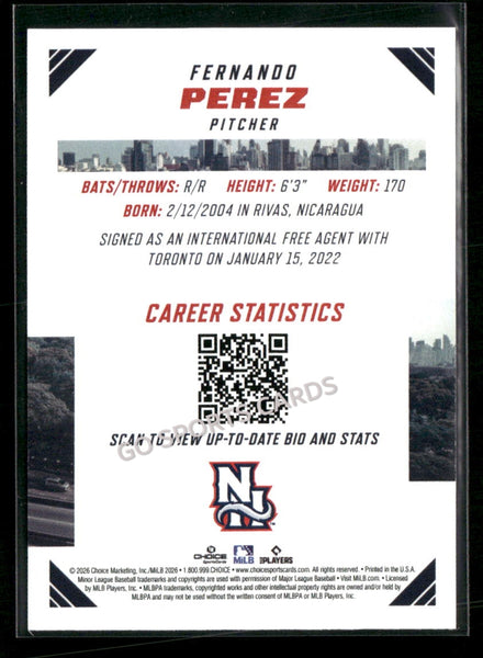 2026 Eastern League Top Prospects Fernando Perez
