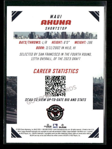 2026 Eastern League Top Prospects Maui Ahuna
