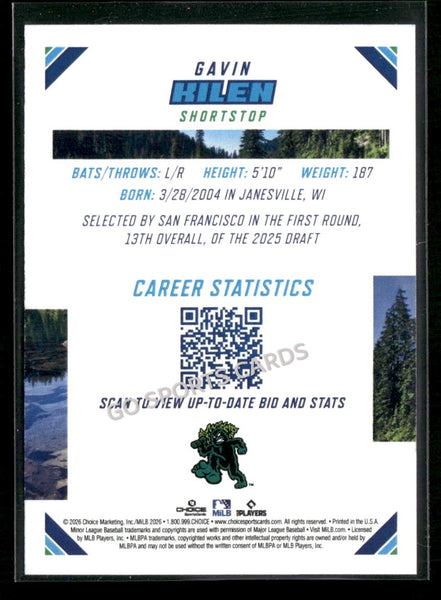 2026 Northwest League Top Prospects Gavin Kilen