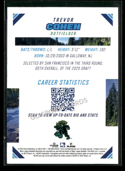 2026 Northwest League Top Prospects Trevor Cohen