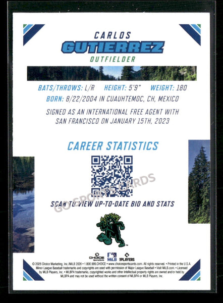 2026 Northwest League Top Prospects Carlos Gutierrez