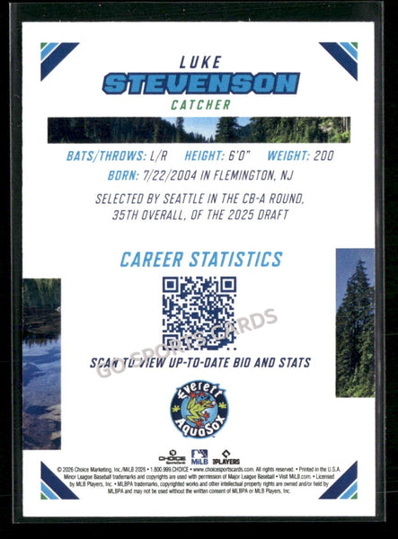 2026 Northwest League Top Prospects Luke Stevenson