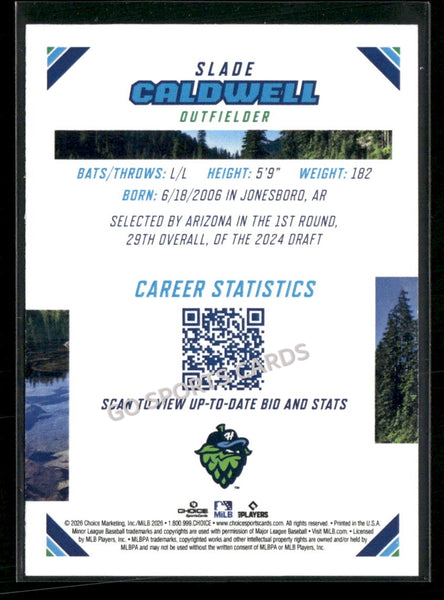 2026 Northwest League Top Prospects Slade Caldwell