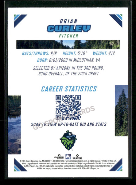 2026 Northwest League Top Prospects Brian Curley