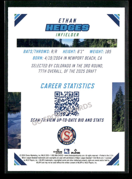 2026 Northwest League Top Prospects Ethan Hedges