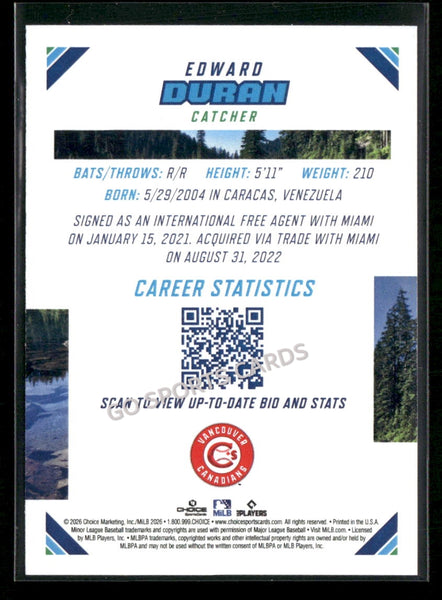 2026 Northwest League Top Prospects Edward Duran