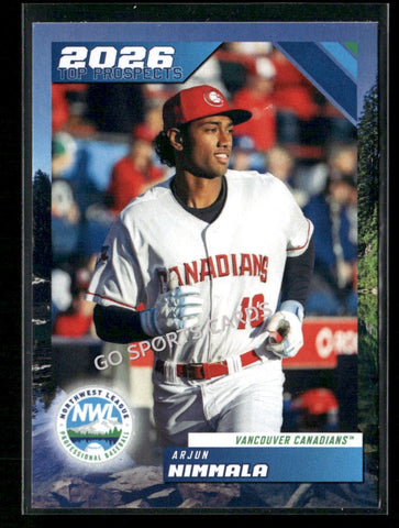 2026 Northwest League Top Prospects Arjun Nimmala