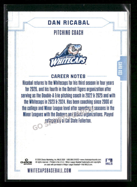 2026 West Michigan Whitecaps Dan Ricabal