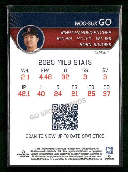 2026 Toledo Mud Hens Woo Suk Go