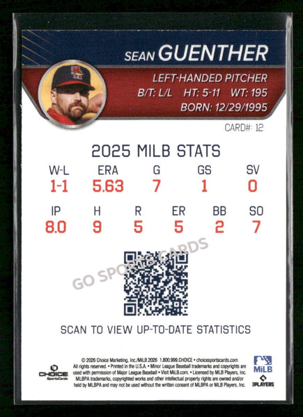 2026 Toledo Mud Hens Sean Guenther