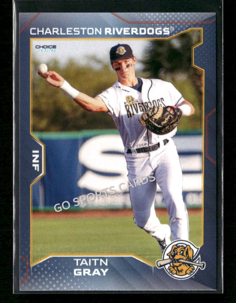2026 Charleston RiverDogs Taitn Gray