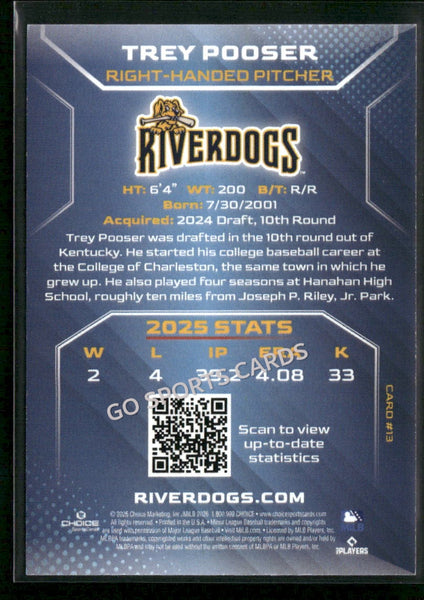 2026 Charleston RiverDogs Trey Pooser
