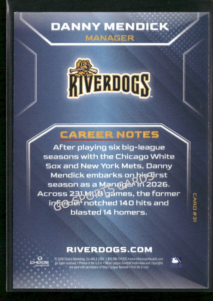 2026 Charleston RiverDogs Danny Mendick