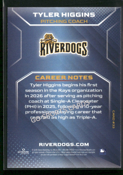 2026 Charleston RiverDogs Tyler Higgins