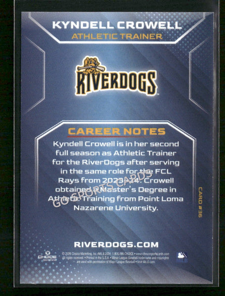 2026 Charleston RiverDogs Kyndell Crowell
