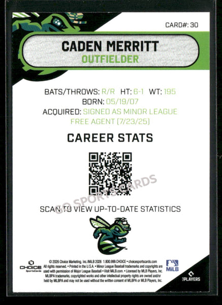 2026 Augusta GreenJackets Caden Merritt