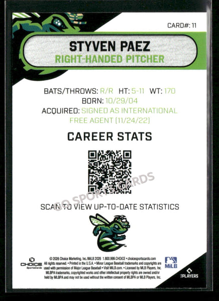 2026 Augusta GreenJackets Styven Paez