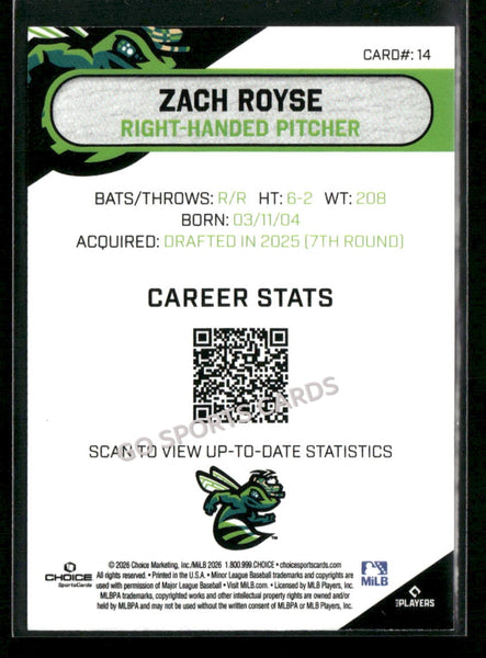 2026 Augusta GreenJackets Zach Royse