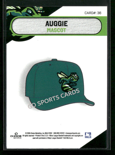 2026 Augusta GreenJackets Auggie Mascot