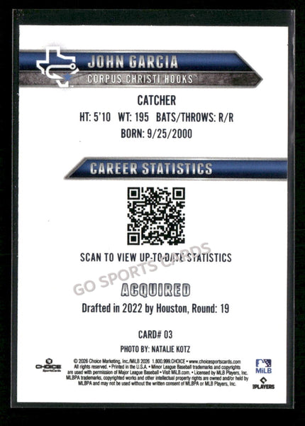 2026 Corpus Christi Hooks John Garcia