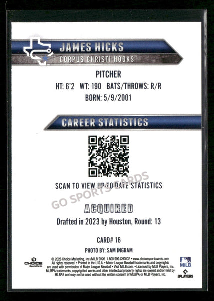 2026 Corpus Christi Hooks James Hicks