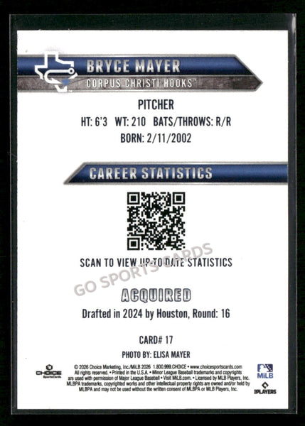 2026 Corpus Christi Hooks Bryce Mayer