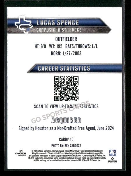 2026 Corpus Christi Hooks Lucas Spence