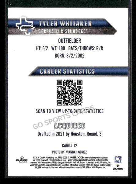 2026 Corpus Christi Hooks Tyler Whitaker