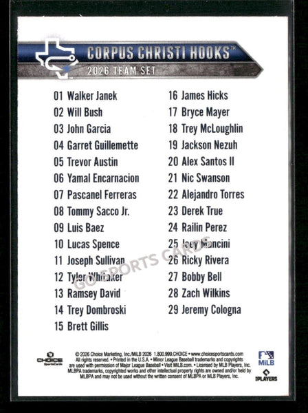 2026 Corpus Christi Hooks Header Checklist