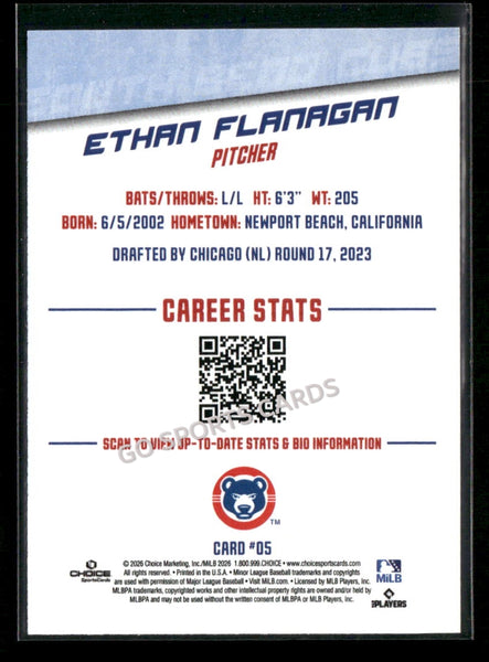 2026 South Bend Cubs Ethan Flanagan