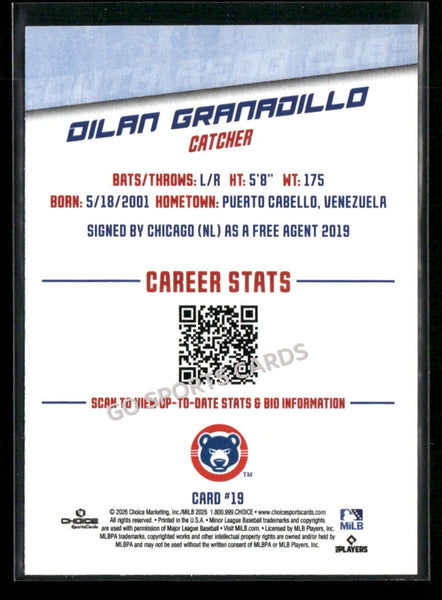 2026 South Bend Cubs Dilan Granadillo