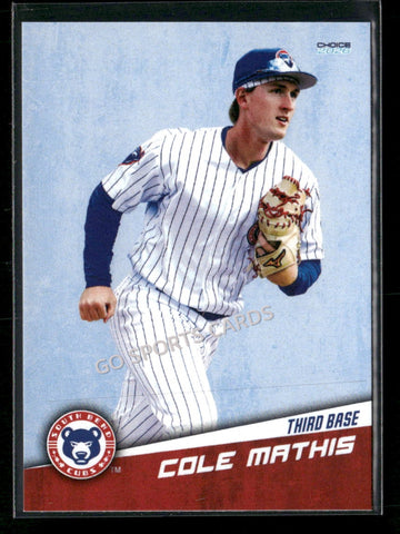 2026 South Bend Cubs Cole Mathis