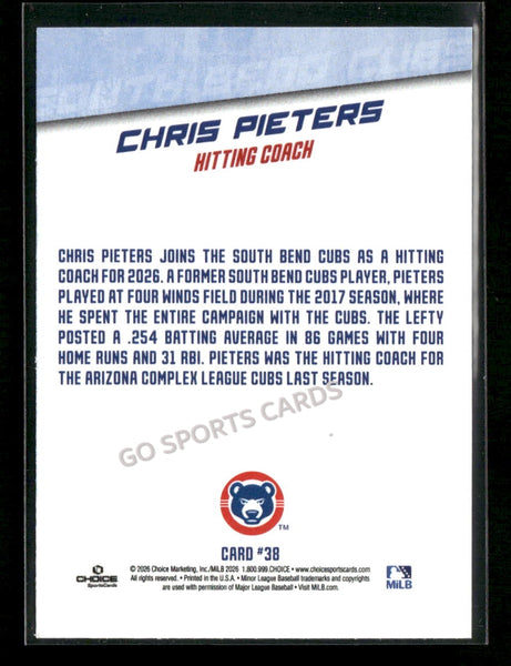 2026 South Bend Cubs Chris Pieters