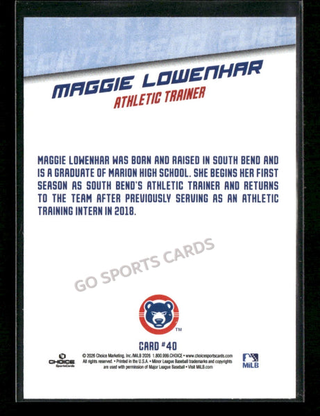 2026 South Bend Cubs Maggie Lowenhar