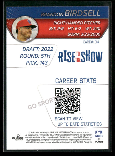 2026 South Bend Cubs Rise To The Show Top Prospects Brandon Birdsell