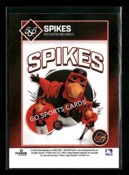 2026 Rochester Red Wings Spikes Mascot