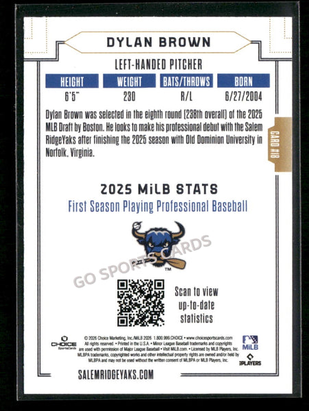 2026 Salem RidgeYaks Dylan Brown