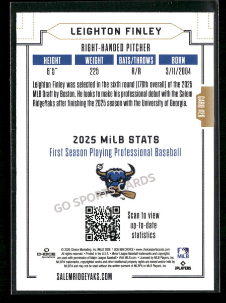 2026 Salem RidgeYaks Leighton Finley