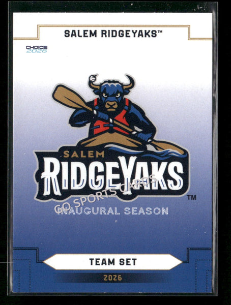 2026 Salem RidgeYaks Header Checklist