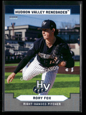 2026 Hudson Valley Renegades Rory Fox