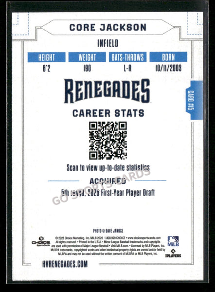 2026 Hudson Valley Renegades Core Jackson